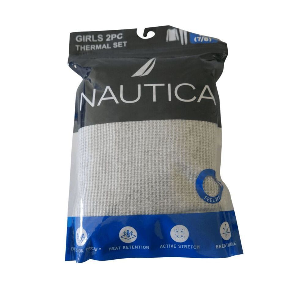 Nautica Girls Thermal Base Layer Set Gray M (7/8)